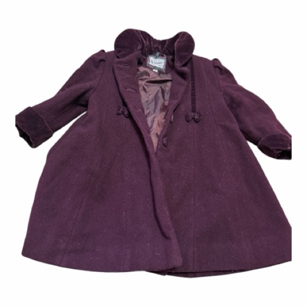 Rothschild Kids Deep Purple Pea Coat